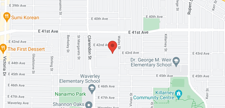 map of 2661 E 43RD